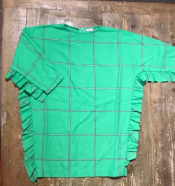 Vestito MC lana quadri verde 6a IlGufo
